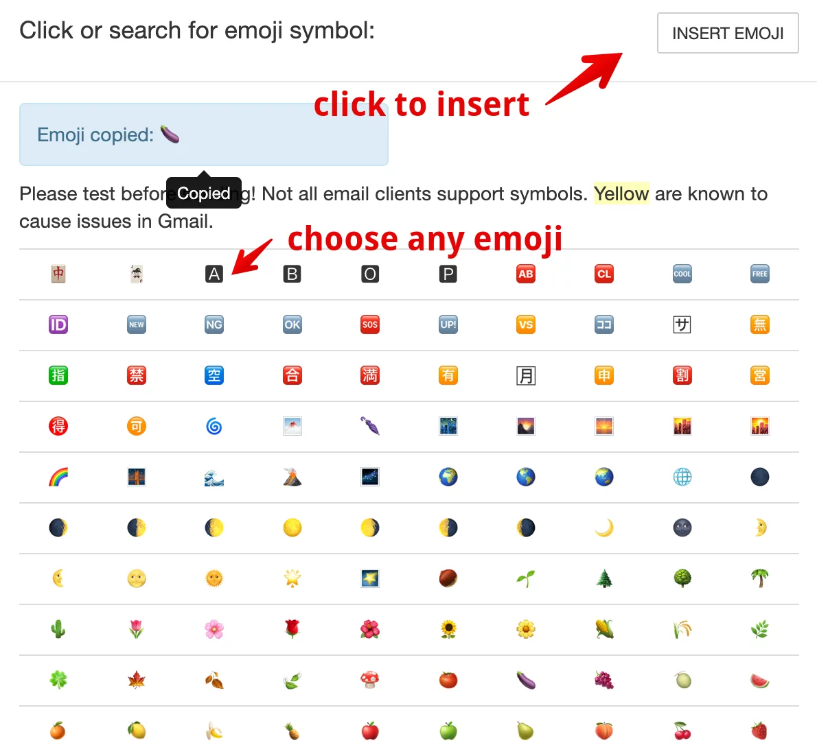 Emojis in email subject lines