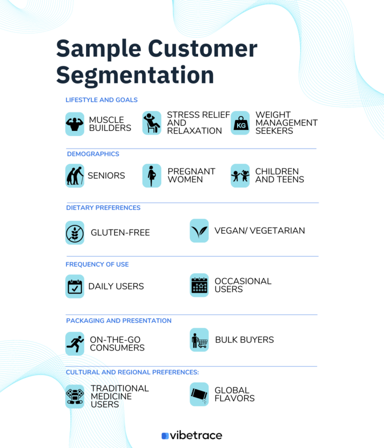Customer Segmentation & Audiences For Food and Nutrition Store - Vibetrace
